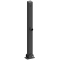 Barrier post 70 x 70 mm | foldable | with profile cylinder lock | and triangular lock | to be fixed by plugswith base plate 100 x 150 mm | hot-dip galvanized | without eyelet